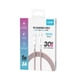 thumbnail image 3 of Cable de Carga y Datos Para iPhone Nylon Tipo C Kbod Cbo15c 1m Rosado, 3 of 6