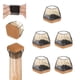 thumbnail image 1 of Uxcell 8-Pack Protectores de Suelo para Patas de Silla, Ajuste 0.67-0.86" Almohadillas de Silicona con Almohadillas de Fieltro Cubiertas para Patas de Muebles para Suelos de Madera [Negro], 1 of 7