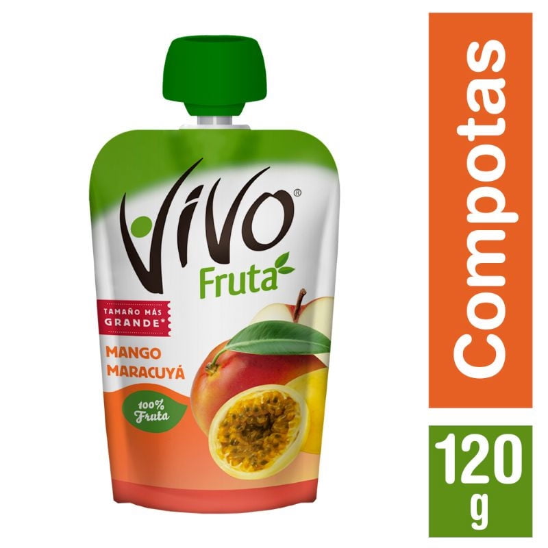Compota Fruta Mango Maracuyá 120 g Vivo