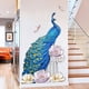 thumbnail image 4 of 1pc Peacock Wall Sticker, Flower Peony Plant Self-Adhesive Peel & Stick Wall Decor Art Decals For Home Bedroom Living Room Decor, 4 of 4