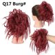 thumbnail image 1 of Xiao Hua Peluca y accesorio para el cabello despeinados, 1 pieza de bucle de cabello ondulado y esponjoso de 5.9 * 5.12 * 3.94 pulgadas, estilo diadema pre-esponjosa con banda elástica, color rojo., 1 of 3
