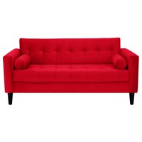 Bodevir - Sofa Retro 3C Felpa 00 Rojo