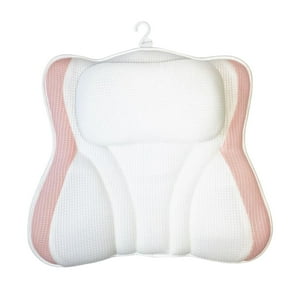Genérico - Cojín De Baño Con Soporte Para La Cabeza Y La Espalda, Para Baño, Piscina, Bañera De Hidromasaje, Color Rosa