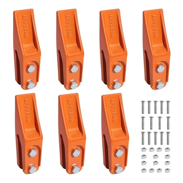 Dientes de cuchara para excavadora VEVOR 684447 con alfileres, paquete de 7, 7.34 pulgadas