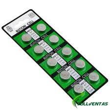 Pila Bateria Ag13 Lr44 Alcalina Pack 10 Pilas De Litio