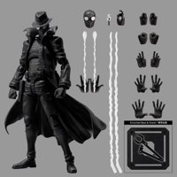 Figura De Acción Articulada Sv-Action Spider-Man Noir, 16 Cm