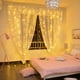 thumbnail image 2 of 1pc LED Curtain Lights Waterfall Lights 59.06inch/4.92ft, 78.74inch/6.56ft Garland Fairy Lights Christmas Decorations Wedding LED Fairy Lights Navidad Gift 2023 New Year's Day Ramadan Decorations, 2 of 5