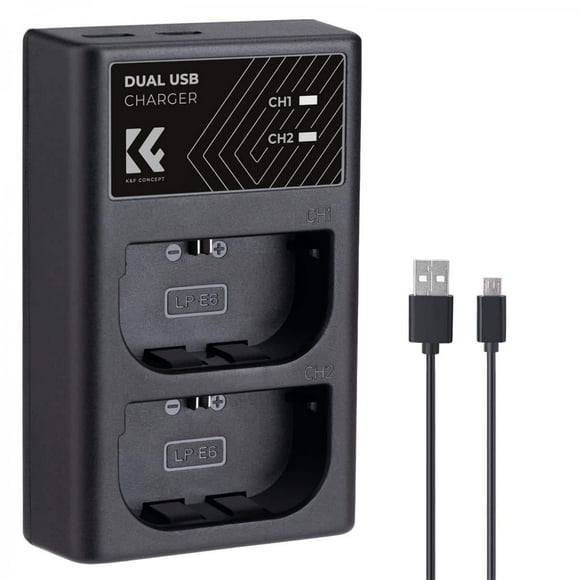 Cargador Dual Lc-e6 Canon Para Batería Lp-e6
