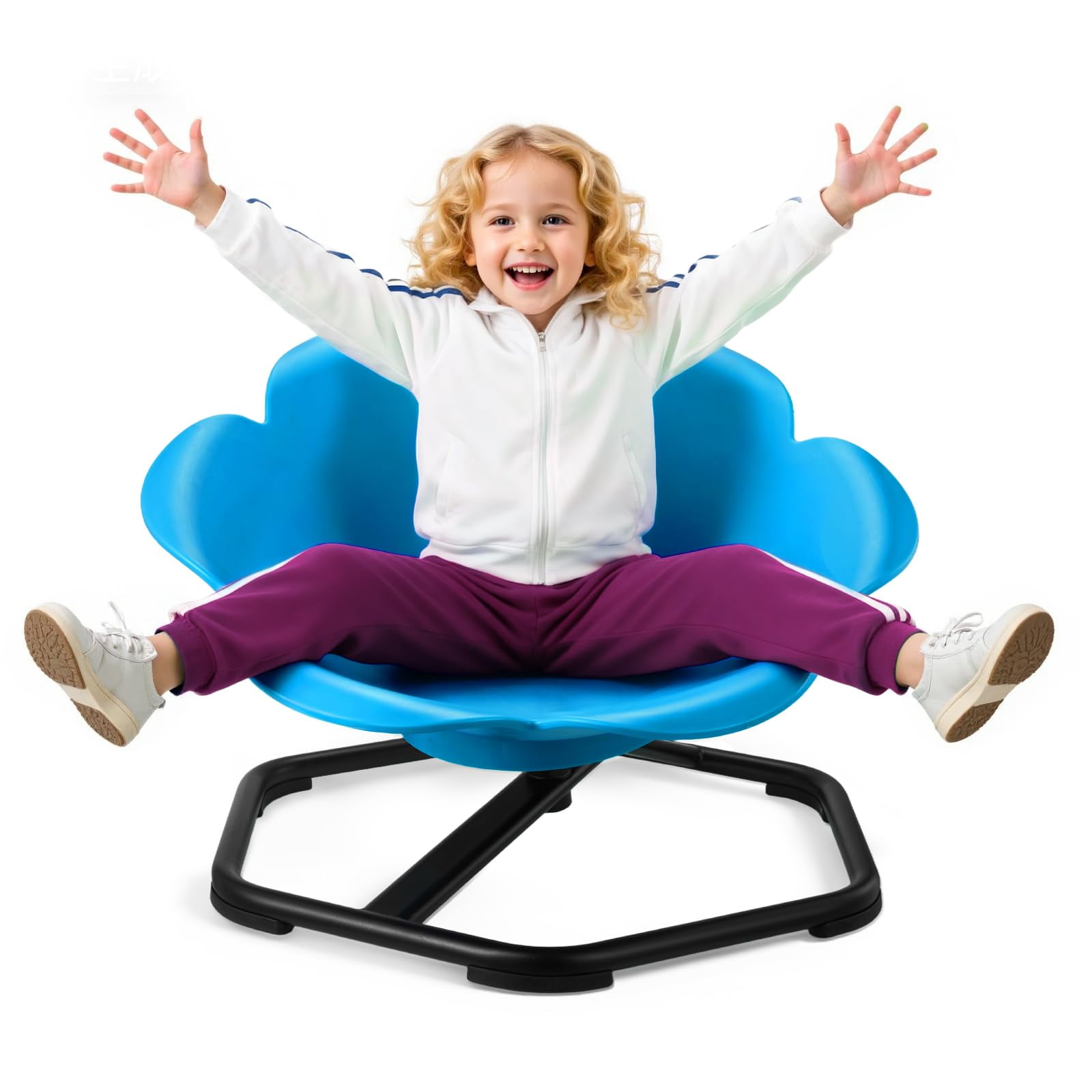 Silla Giratoria Vevor Kids Sensory Con Forma De Cilindro, Color Azul, 100 Kg