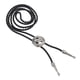 thumbnail image 1 of bolo bola tie rodeo vaquero pu cuero estrella colgante corbata plata antigua, 1 of 3