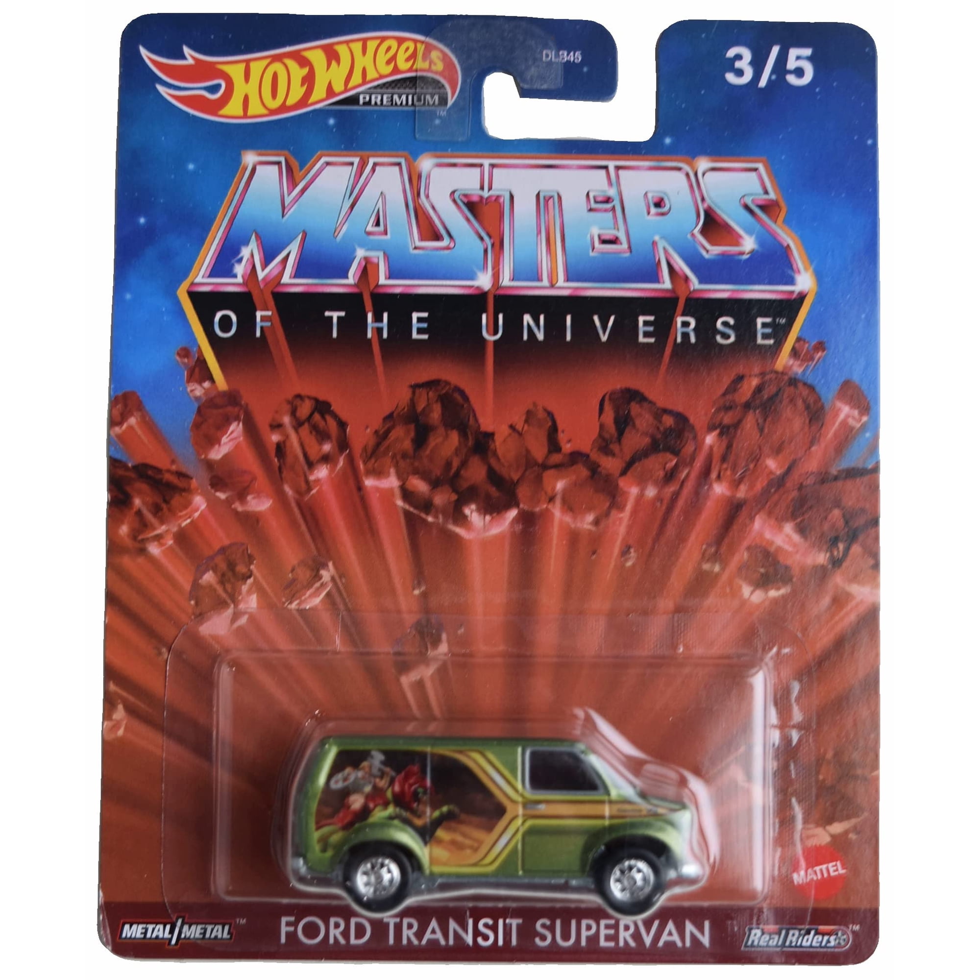 Vehículo Fundido A Presión Hot Wheels Ford Transit Supervan Master Of The Universe 3/5