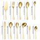 thumbnail image 2 of Xiao Hua Juego de Utensilios de Cocina de 6 Piezas, Juego de Cubiertos de Cuchara para Fiesta y Banquete de Acero Inoxidable, Juego de Herramientas Pequeñas de Cocina Compartido, color Dorado, 2 of 4