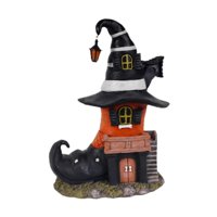 Magideal - Estatua Decorativa De Casa De Halloween, Escultura, Figura Versátil Y Creativa Para Decoración De Halloween En Estantes, Hoteles Y Reuniones Familiare