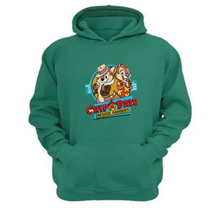 Genérico - Polerón Canguro Ardillas Al Rescate Verde Aguamarina Talla L Unisex