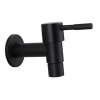 Bothyi - Mezclador Monomando Grifos De Cocina Retro Para Bañera, Inodoro, Esquina De Baño, Negro Y Corto