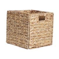 Bothyi - Cesta De Almacenamiento Plegable De Jacinto, Organizador De Almacenamiento Para Dormitorio, Mesa De Escritorio, 28 Cm X 28 Cm X 28 Cm