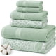 thumbnail image 1 of Modern Threads Set de 6 Toallas de Baño, Verde Salvia, 1 of 3
