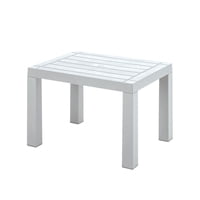 Mesa De Centro Plastico Exterior Terraza 65X50X44Cm Rimax Gris Tamaño Único