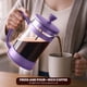 thumbnail image 5 of Cafetera French Press Utopia Kitchen de 1 litro con cuchara, color ciruela, 5 of 7