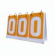 thumbnail image 2 of Flip Scoreboard Tabla Portátil Score Flipper Para Bádminton Voleibol Fútbol Amarillo, 2 of 5