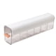 thumbnail image 3 of Caja De Almacenamiento De Calcetín De Ropa Interior Colgante Portátil 6 Rejillas Para Cinturones Sujetador Corbatas Blanco, 3 of 5