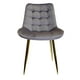 thumbnail image 2 of Silla Milano Patas Doradas, 2 of 3