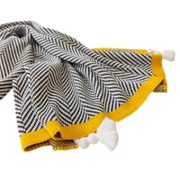 Bothyi - Manta De Punto, Manta Moderna A Rayas Para Silla, Cama, Habitación, Decoración De Oficina