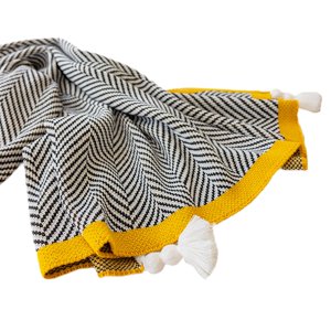 Bothyi - Manta De Punto, Manta Moderna A Rayas Para Silla, Cama, Habitación, Decoración De Oficina