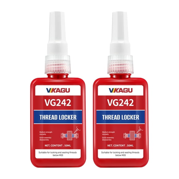 Fijador De Roscas Vg242 De Resistencia Media 50 Ml 2 Piezas