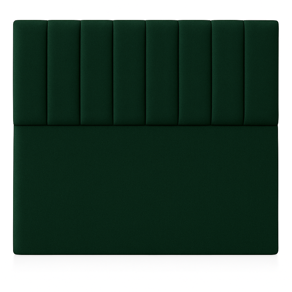 Ethan Desing - Respaldo De Cama 1 Plazas Verde Botella Turin