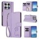 thumbnail image 2 of Funda Cartera Trébol para Xiaomi 17 con Ranuras Tarjetas y Carga Inalámbrica Morado claro, 2 of 6