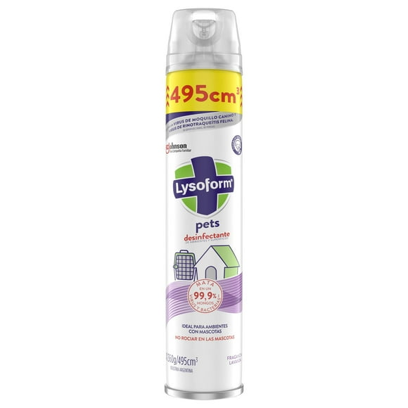 Desinfectante de Ambientes y Superficies Aerosol Lavanda Lata, 495 ml