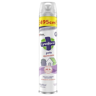 Desinfectante De Ambientes Y Superficies Aerosol Lavanda Lata 495 Ml Lysoform