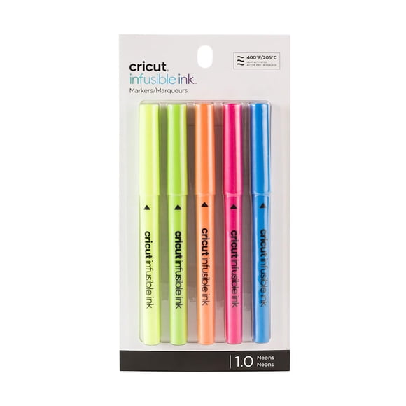Marcadores Cricut Infusible Ink 1.0 Neón Paquete de 5