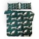thumbnail image 2 of Icon Pattern Rugby Green Quilt Cover Set Duvet Cover Bedding Pillowcases3-Piece Bedding Set (1 Duvet Cover + 2 Pillow Shams), 2 of 3