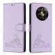 thumbnail image 5 of Funda tipo cartera FOXDOCK para Realme 12 plus 5G con soporte, ranuras, RFID, diseño de gato, 5 of 5