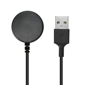 Genérico - Cargador Magnético Compatible Con Samsung Galaxy Watch 3, 4 Y 5 / Active 1 Y 2 Negro