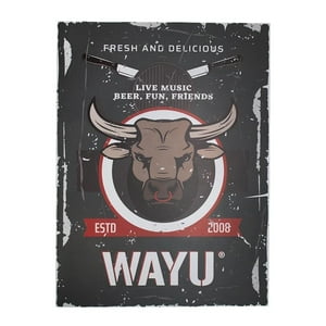 Wayu - Cuadro Deco Toro 40*30 Cm