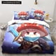 thumbnail image 1 of x1958 Bed Sheets Anime Game Legend of Mushroom Pattern Duvet Cover Sets Comforter Bed Linen Gift Twin Size Romantic Home Gift 3-Piece Bedding Set (1 Duvet Cover + 2 Pillow Shams) nj1958, 1 of 5