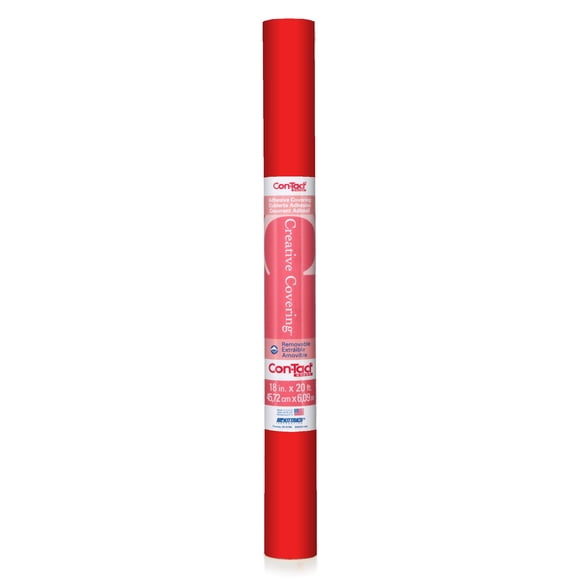 Forro autoadhesivo para estantes Con‑Tact 46 cm x 2,7 m rojo fuego
