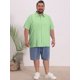 thumbnail image 2 of INSPIRE CHIC Camisas de Verano de Manga Corta de Color Sólido para Hombres Grandes y Altos Regreso a Clases 3XL Verde Claro, 2 of 4