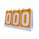 thumbnail image 3 of Flip Scoreboard Tabla Portátil Score Flipper Para Bádminton Voleibol Fútbol Amarillo, 3 of 5