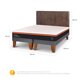thumbnail image 3 of Cama Europea Bee Comfort 2 Plaza Base Dividida, 3 of 9