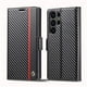 thumbnail image 1 of Premium Leather Wallet Case with Carbon Fiber Pattern for Samsung Galaxy S23 Ultra S22 S21 FE Ultra S20 FE S10 Plus A54 A53 A52 A52s A51, 1 of 3