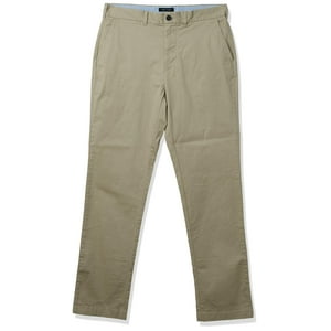 Pantalones Tommy Hilfiger, Chinos Elásticos, Grandes Y Altos, De Corte Clásico