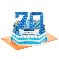 Tarjeta De Felicitación Hallmark Paper Wonder Para 70 Cumpleaños, Desplegable