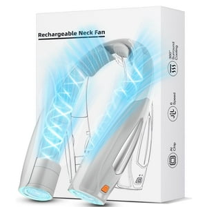 Ventilador De Cuello Hionly Ai, Batería Recargable De 6000 Mah, 6 Velocidades