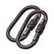 thumbnail image 5 of 2 Piezas Oval 25KN Tornillo Bloqueo Mosquetón Gancho Escalada Rappel Rescate, 5 of 5