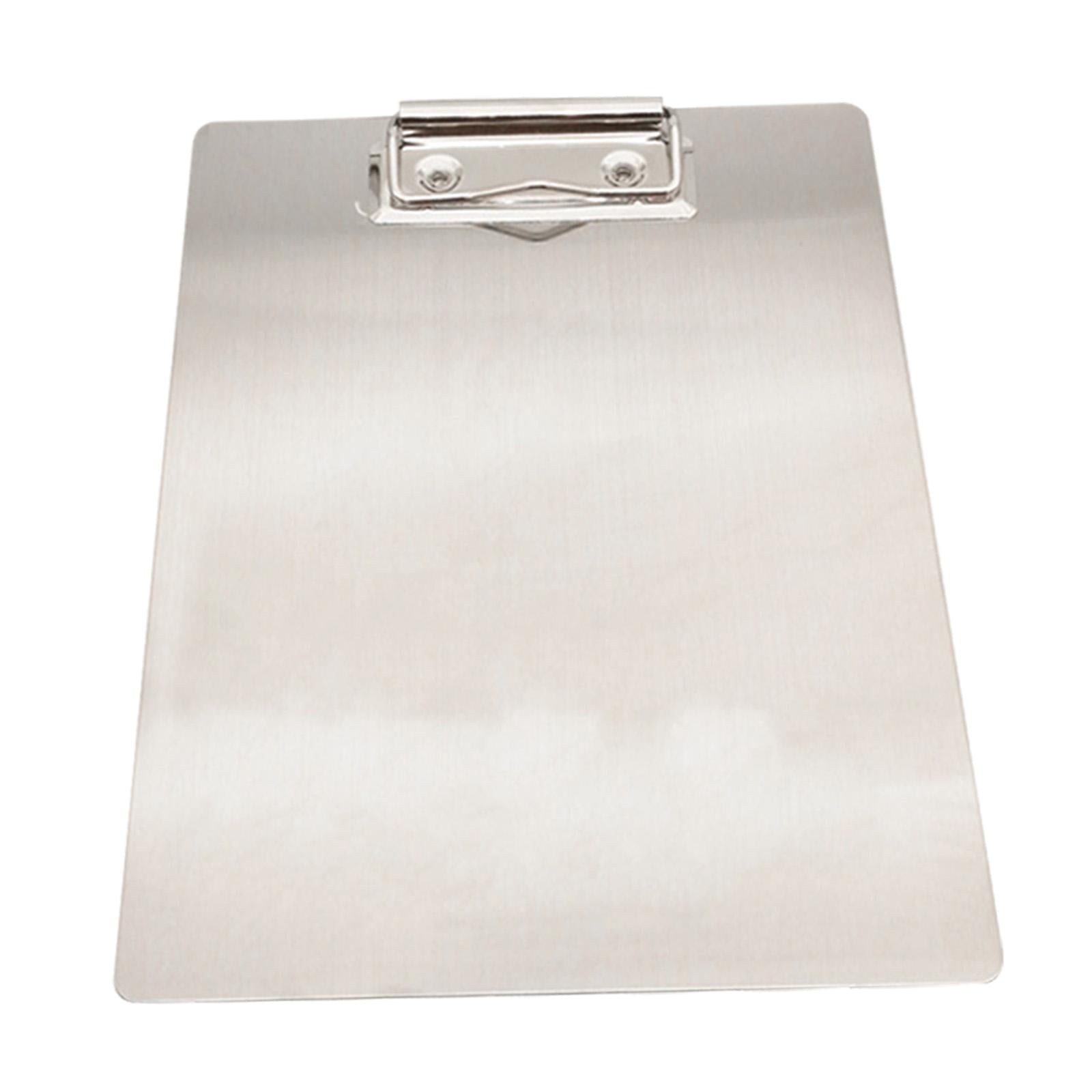 Magideal - Tablero De Clips, Tableros De Escritura, Portapapeles De Archivos A4 Plateados Duraderos, Carpeta De Archivos, Soporte Para Documentos Para Exhibición 195 Cm X 15 Cm