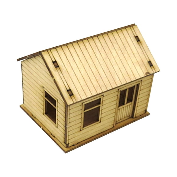 Kits de Modelos de Madera 1: 72 Kits de Modelos de Construcción DIY Crafts Layout Scenery Architecture Scene DIY Kits de Montaje para La Decoración de Estilo B